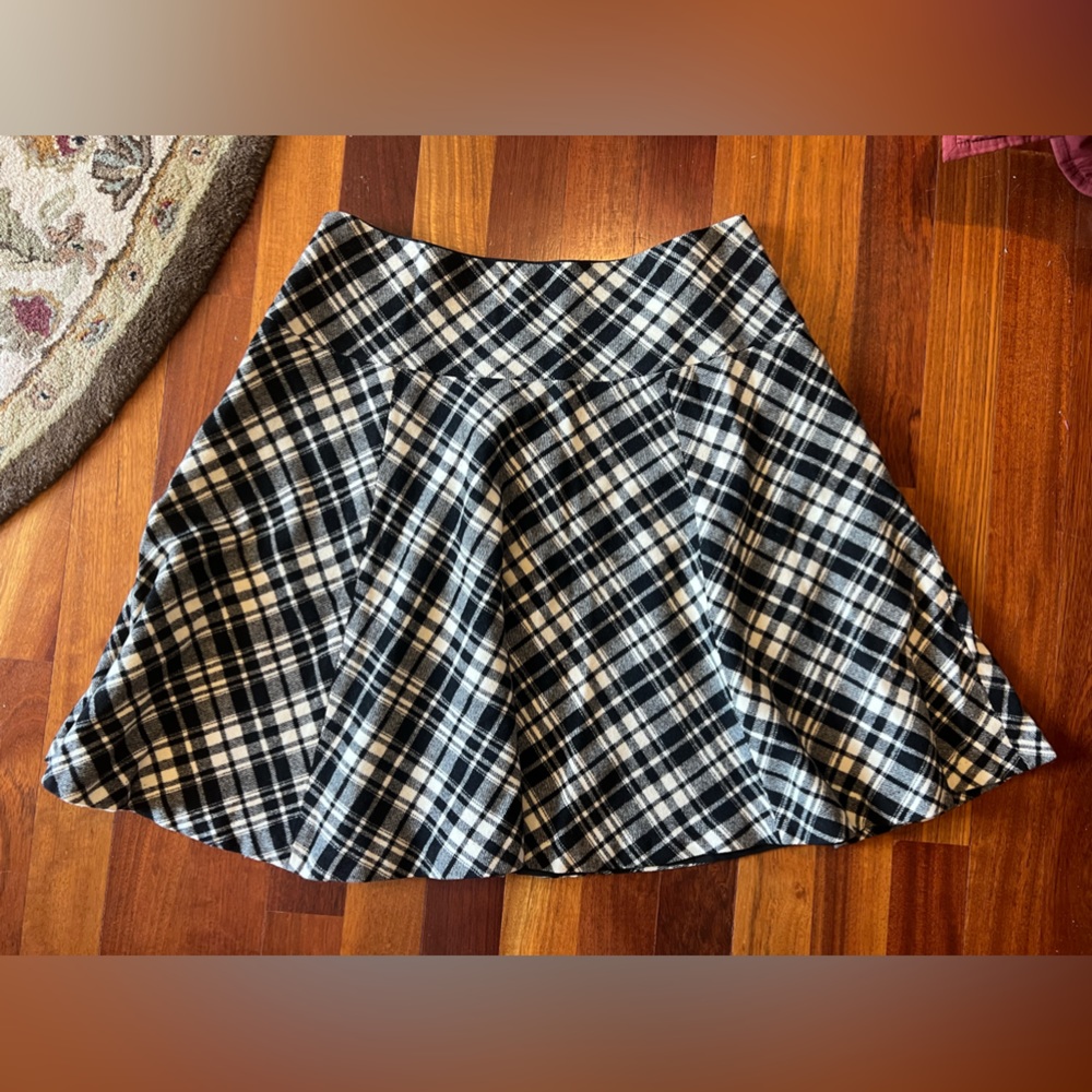 Ralph Lauren 100% Wool plaid skirt